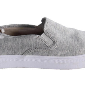 Keds Womens 7 Gray White Classic Softerra Slip on Sneakers Comfort A21-61790